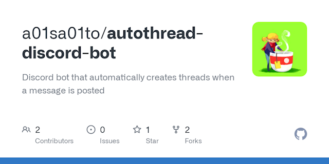 Autothread Discord Bot