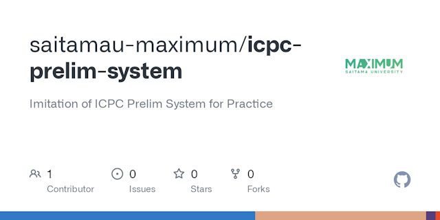 ICPC Preliminary System
